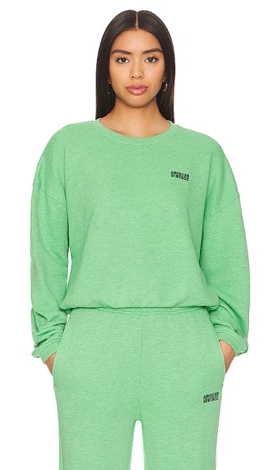 American Vintage Doven Crewneck Sweatshirt In Green