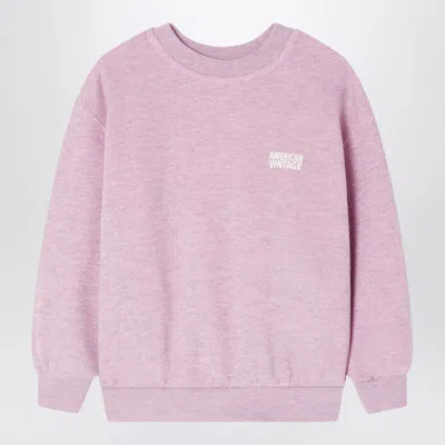 American Vintage Kids' Doven Crewneck Sweatshirt Pink