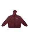 American Vintage Doven Full-zip Hoodie In Red