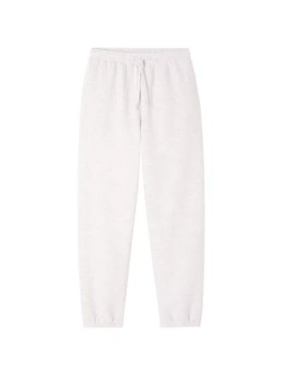 American Vintage Drawstring Patch-pocket Track Pants In White