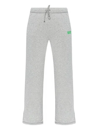 American Vintage Drawstring Side-split Trousers In Gray