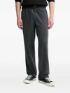 American Vintage Drawstring Track Pants In Black