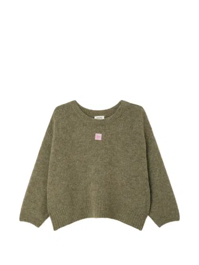 American Vintage East Fluffy Knit Sweater In 그린