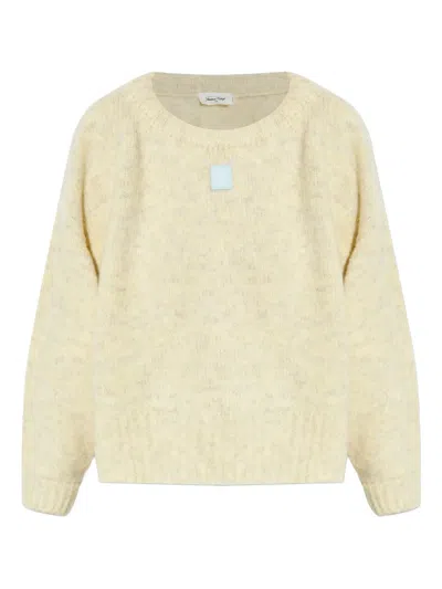 American Vintage East Logo-patch Sweater In Neutral