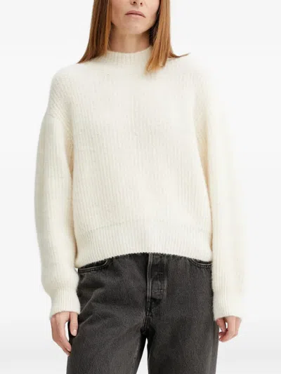 American Vintage East Ribbed Crew-neck Sweater In Neutral