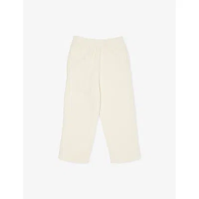 American Vintage Kids' Ecru Bobypark Straight-leg Cotton-jersey Jogging Bottoms 3-13 In Neutral