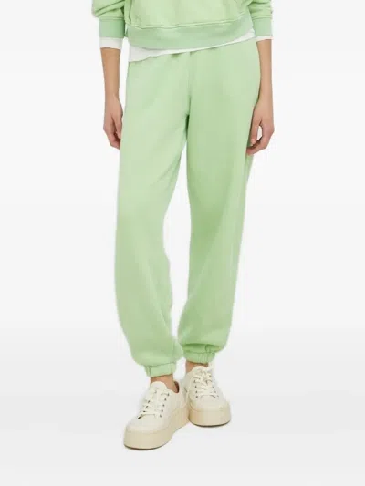 American Vintage Elastic-cuffs Track Pants In Green