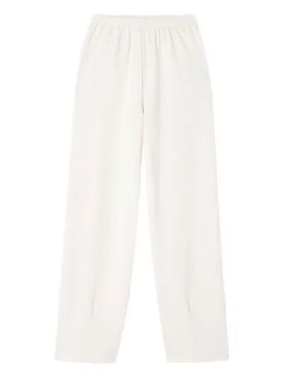 American Vintage Elastic-waist Track Pants In White