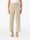 American Vintage Plizzy Jersey Joggers In Neutral