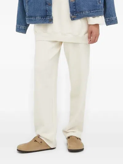 American Vintage Elasticated-waistband Track Pants In White