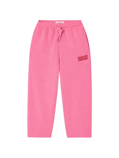 American Vintage Evona Drawstring Joggers In Pink