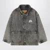 American Vintage Faded Gray Denim Jacket