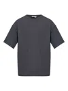 American Vintage Fazy Rolled-trim T-shirt In Gray