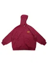 American Vintage Felpa Full Zip In Red