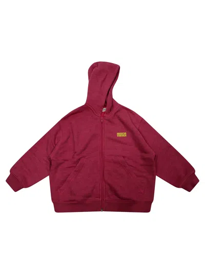 American Vintage Felpa Full Zip In Red