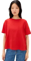 American Vintage Fiz Valley Tee Fraise Vintage In Fraise Vintage
