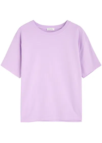 American Vintage Fizvalley Cotton T-shirt In Lilac