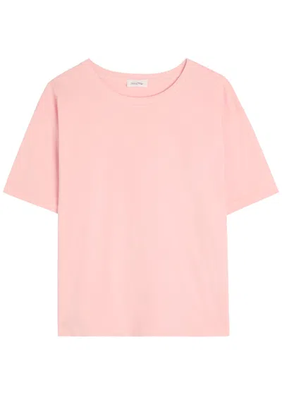 American Vintage Fizvalley Cotton T-shirt In Pink