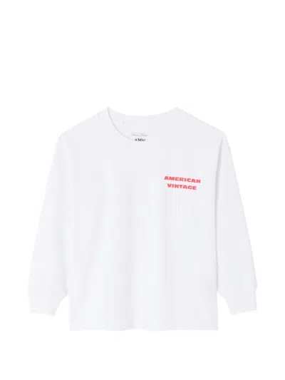 American Vintage Kids' Fizvalley Long-sleeve T-shirt In White