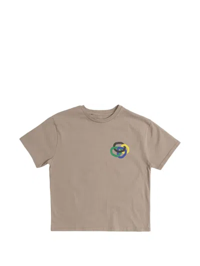 American Vintage Kids' Fizvalley T-shirt In Brown