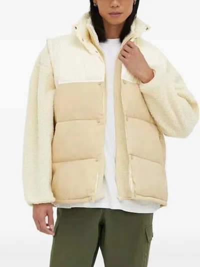 American Vintage Fleece Zip-up Jacket In Neutral