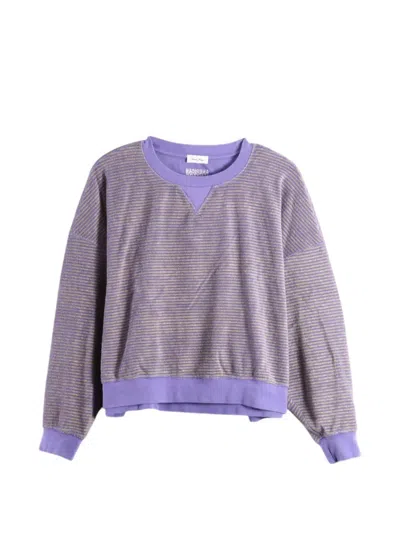 American Vintage Fuxow Cotton Sweater In Purple