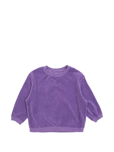 American Vintage Kids' Fuxow Terrycloth Sweatshirt In Purple