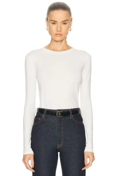 American Vintage Gamipy Long Sleeve Shirt In White