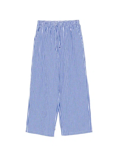 American Vintage Gingham-check Drawstring-waist Trousers In Multi