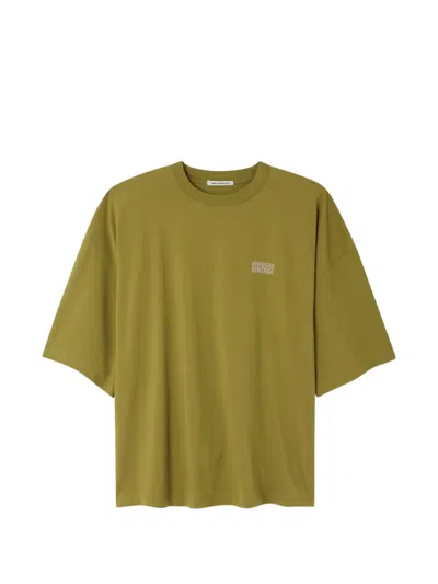 American Vintage Gixy Logo-print T-shirt In Green