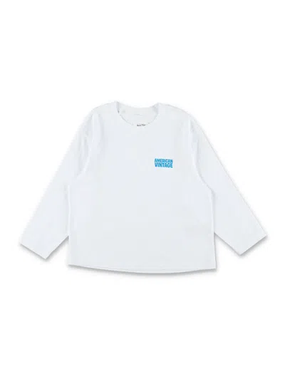 American Vintage Gixy Long Sleeves T-shirt For Kids In White
