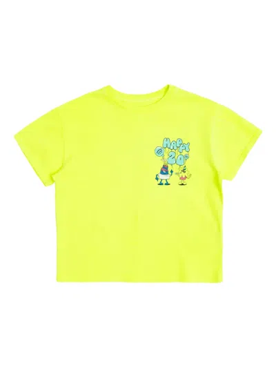 American Vintage Kids' Graphic-print T-shirt In Yellow