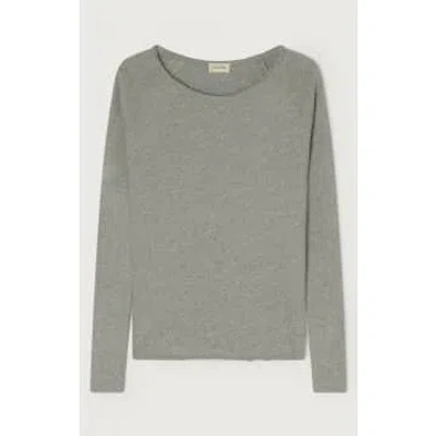 American Vintage Heather Grey Sonoma Long Sleeved Womens T Shirt