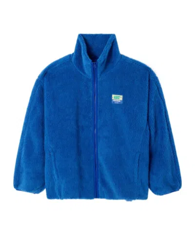 American Vintage High-necked Long-sleeved Cotton Coat In Blue