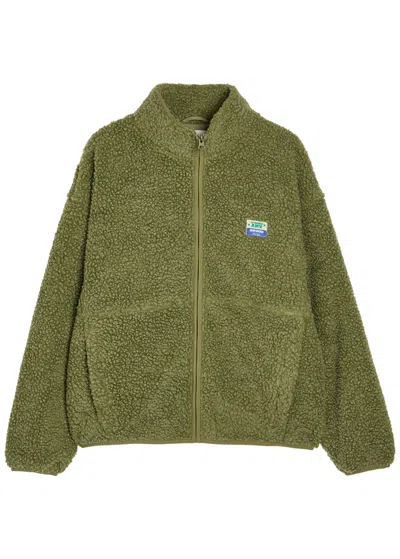 American Vintage Hoktown Logo Zip Jacket In Green