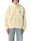 American Vintage Cozy Teddy Pile Jacket With High Collar In Neutral