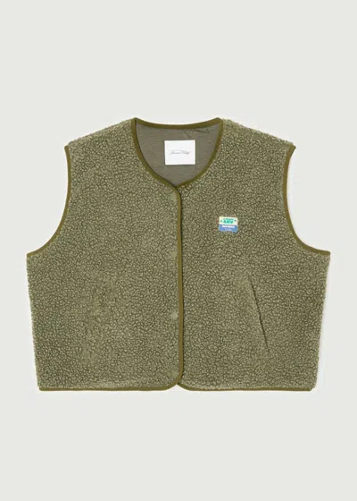 American Vintage Hoktown Gilet In Khaki