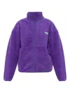American Vintage Hoktown High-neck Fleece Jacket In Purple