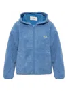 American Vintage Hoktown Hooded Teddy Jacket In Blue