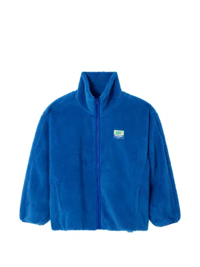 American Vintage Hoktown Shearling-effect Coat In Blue