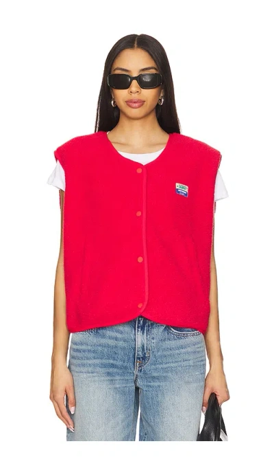 American Vintage Hoktown Vest In Fraise
