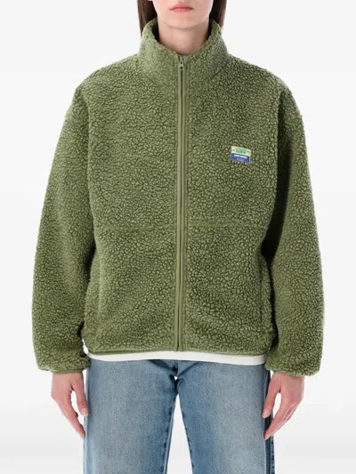 American Vintage Hoktown Zip Jacket In Green