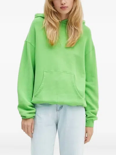American Vintage Izubird Cotton-blend Hoodie In Green
