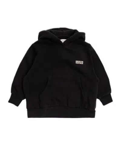 American Vintage Kids' Izubird Hoodie In Black