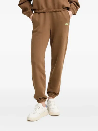 American Vintage Izubird Logo Joggers In Brown