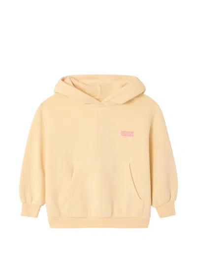 American Vintage Kids' Izubird Logo-print Hoodie In Neutral