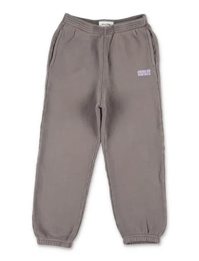 American Vintage Izubird Mini Boys Fleece Jogging Pants In Neutral
