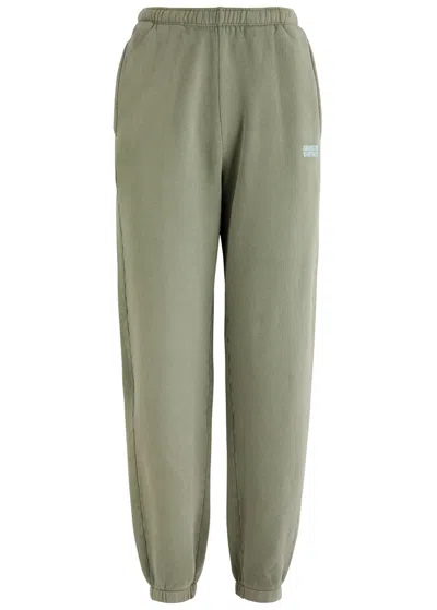 American Vintage Izubird Stretch-cotton Sweatpants In Khaki
