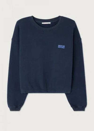 American Vintage Izubird Sweatshirt In Blue