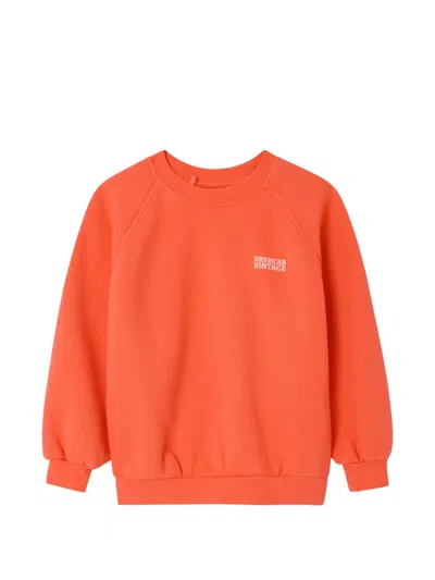 American Vintage Kids' Izubird Sweatshirt In Orange